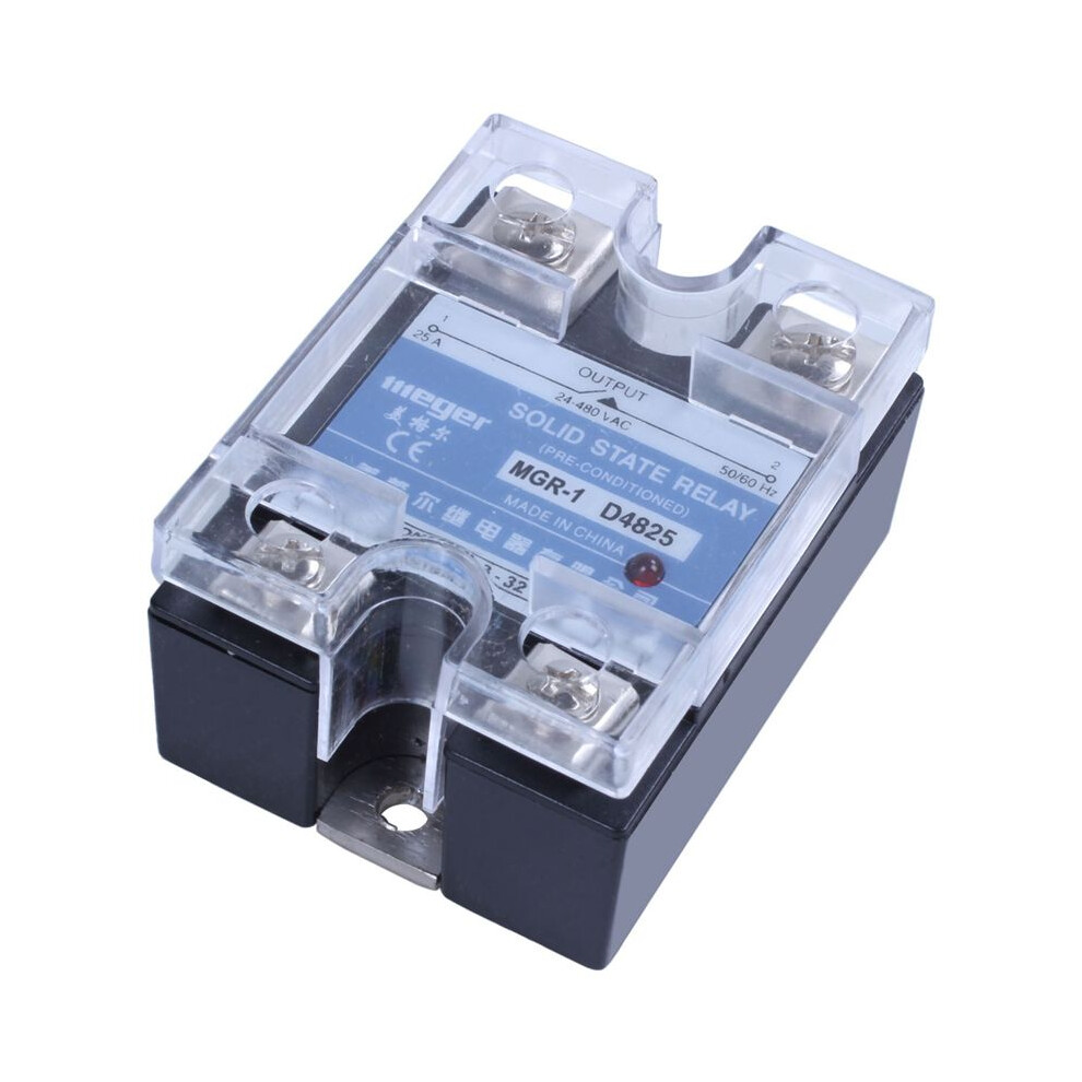 Mgr-1 D4825 Single-Phase Solid State Relay Ssr 25A 3-32 V Ac 24-480 V 6033897255479