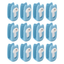 12PCS Blue Plastic Duvet Clips for Comforter & Bed Sheet Securing
