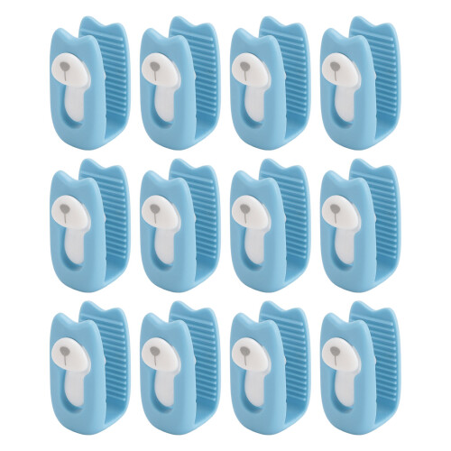 12PCS Blue Plastic Duvet Clips for Comforter & Bed Sheet Securing 1