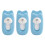 12 pezzi di clip per piumone blu in plastica 16