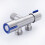 G1/2 x 1/2 304 Stainless Steel One Into Two Three-Way Angle Valve, Double Handle Double Control Single Cold Multi-Function Faucet 5