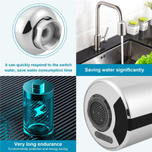 Sensor Faucet Water Saving Device Non-Contact Faucet Kitchen Bathroom Automatic Inflatable Sensor Faucet