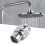 Brass Chrome  Joint Shower Arm  Angle Adjustable Swivel Adapter 4