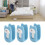 12PCS Blue Plastic Duvet Clips for Comforter & Bed Sheet Securing 15