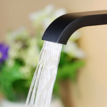 Bathroom Basin Faucet Wall Mounted Cold Water Faucet Bathtub Waterfall Spout Vessel Sink Faucet Mop Pool Tap -Silver