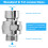 Brass Chrome  Joint Shower Arm  Angle Adjustable Swivel Adapter 6