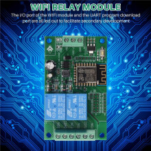 Esp8266 Esp-12F Wifi-Relaismodule 2-Kanaals 5V / 8-80V Netwerkrelaisschakelaar voor Ide Home App Afstandsbediening