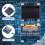 I2C OLED Display 0,96 Polegadas IIC Serial LCD LED MóDulo SSD1306 128 64 para  com 40 Pcs Dupont Wire 5