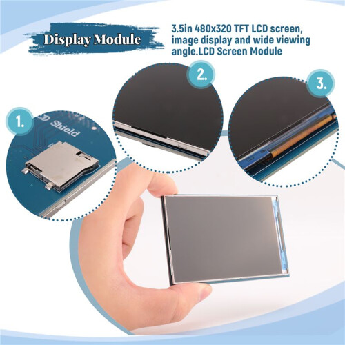 Display Module - 3.5 inch TFT LCD Screen Module 480X320 for   & MEGA 2560 Board (Color : 1XLCD Screen) 1