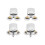 4Pcs 23mm Shower Door Rollers Sliding Shower Doors Wheels Replacement Roller Runner Wheel (2 Top & 2 Bottom ) 2
