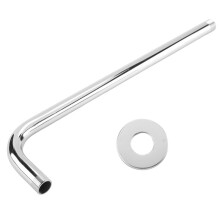 Bras de Douche Tige D'Extension Murale en Acier Inoxydable Bras D'Extension de Douche Tube Accessoire de Douche de Plafond pour Salle de Douche