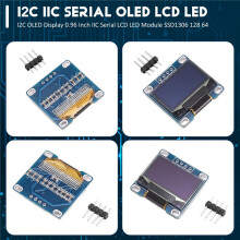 I2C Oled-Scherm 0.96 Inch IIC SeriëLe LCD LED Module SSD1306 128 64 voor  met 40 Pcs Dupont Draad