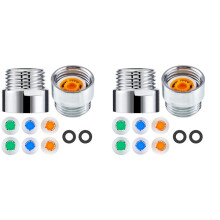 16 Pieces Shower Flow Reducer Limiter Set, Water Restrictor, 1/2 Inch Thread Size 4, 6 and 9 L/Min for Bathroom Saving