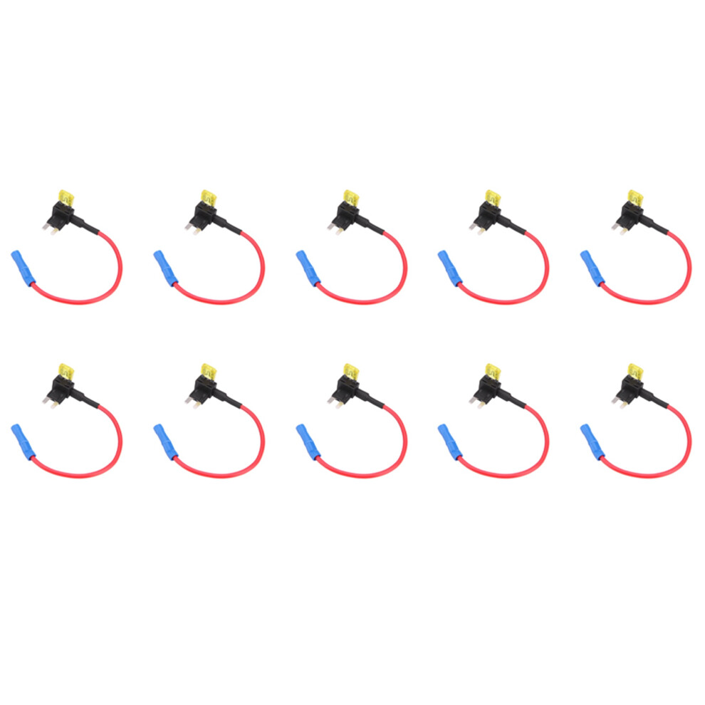 10X 2-Insert Blade Fuse Adapter Voltage Tap For Automotive Fuses Aps Att Low Profile 6032703848232