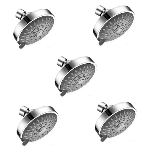 5X Shower , High Pressure 5 Settings Showerhead with Adjustable Swivel  Joint