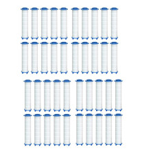 Filtro de Ducha de Repuesto de 40 Piezas para Agua Dura - Filtro de Agua de Ducha de Alto Rendimiento para Eliminar El Cloro Y El Fluoruro