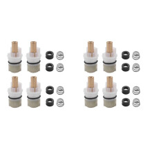 8 Stück RP25513 Wasserhahn Schaft Ersatz mit Gummi Sitzen und Federn Geeignet für Küche Delta Wasserhahn Reparatur Set