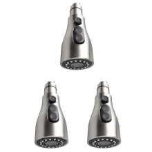 3X Küchenspüle Pull Down Wasserhahn Sprühkopf Düse Ausziehschlauch Sprayer Ersatzteil Wasserhahn Kopf - Nickel Gebürstet