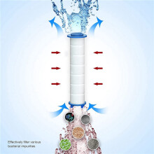 40Pcs Replacement Shower Filter for Hard Water - High Output Shower Water Filter to Remove Chlorine and Fluoride
