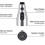 3X Kitchen Sink Pull Down Faucet Spray  Nozzle Pull Out Hose Sprayer Replacement Part Faucet  - Brushed Nickel 5