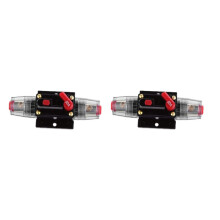 2X Circuit Breaker 12V-48V 50A Resettable Car Stereo Circuit Breaker Power Protection System