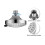 3X Shower , High Pressure 5 Settings Showerhead with Adjustable Swivel  Joint 6