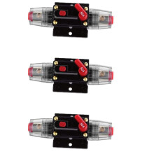 3X Circuit Breaker 12V-48V 50A Resettable Car Stereo Circuit Breaker Power Protection System