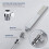 4X Water Flow Control Shut Off Valve, Brass Adjustable Water Pressure Regulator for Hand Held Shower 3