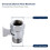 2X Water Flow Control Shut Off Valve, Brass Adjustable Water Pressure Regulator for Hand Held Shower 9
