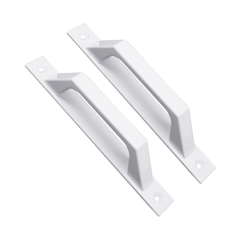 2Pcs White Antique Door Pull Handle, Alloy Bar, Corrosion Resistant For Gates And Cabinets 9174973025870