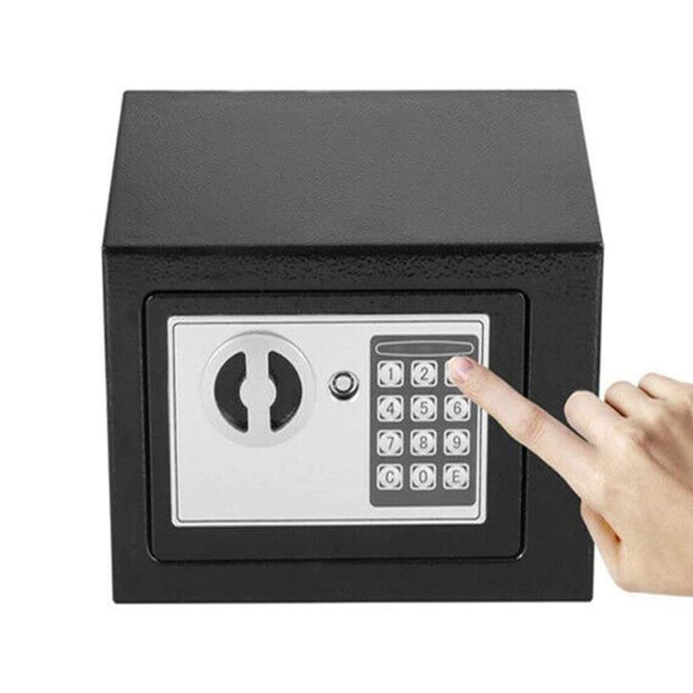 Electronic Digital Safe Box With Keypad, Steel Construction, Key Backup For Home Office Valuables 9174973025924