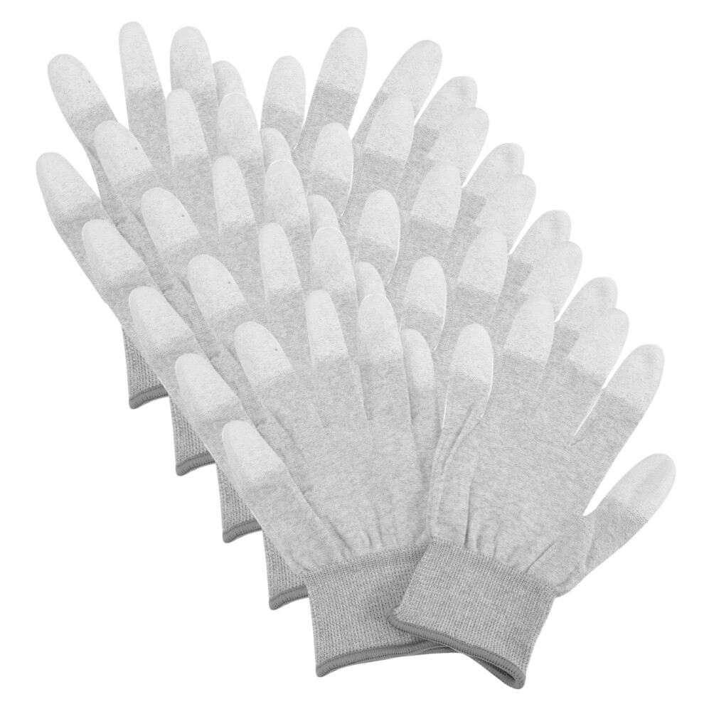 Anti Static Gloves 5 Pairs With Fingertip Grip For Electronics Assembly And Precision Esd Work 9174973025955