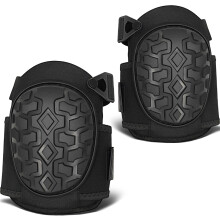 Heavy Duty Gel Knee Pads for Work with ImpactResistant Hard Cap and Adjustable NonSlip Straps