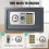 Electronic Digital Safe Box Fireproof Waterproof Steel Cash High Security Code Lock Key Safe 8.5L Gray 4