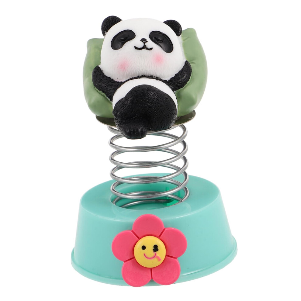 Cute Panda Car Dashboard Ornament Retro Resin Decor Accessory For Instant Interior Upgrade 9073542362241