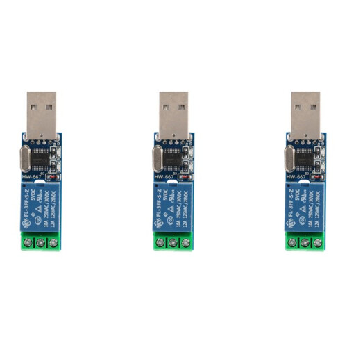3X LCUS - Type 1 USB Relay Module USB Intelligent  Control