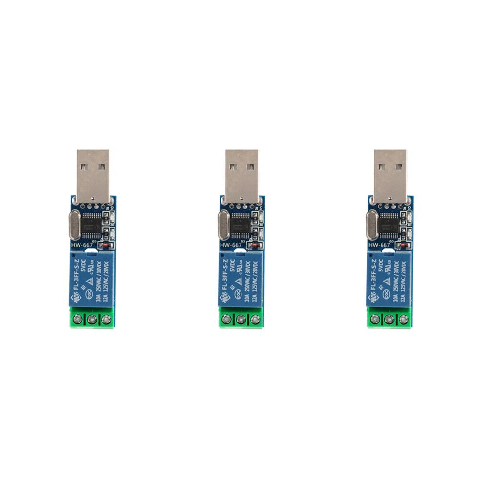 3X Lcus - Type 1 Usb Relay Module Usb Intelligent Control 4712654879845
