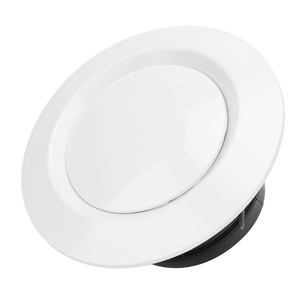 75Mm Abs Round Vent Cover Adjustable Ceiling Diffuser For Bathroom And Bedroom 5071383934782