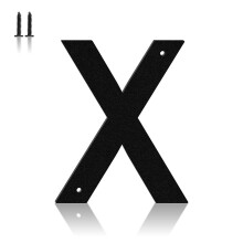 20 Inch Large Black Metal House Numbers, Weatherproof Rustproof Outdoor Address Sign for Home