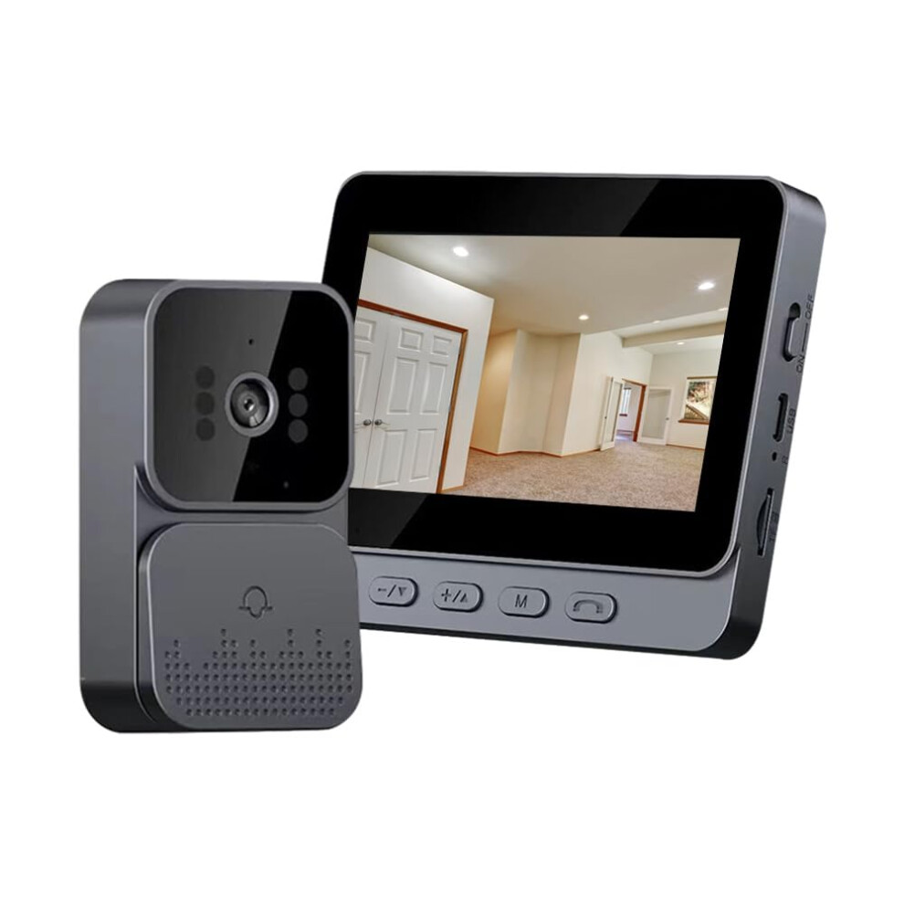 Wireless Video Doorbell With 4.3 Inch Ips Screen, Smart Camera, 2Way Audio, Night Vision 9771547122081