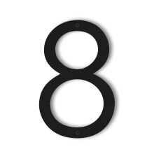 12 Inch Large House Address Numbers Modern Aluminum Outdoor Sign with Weather Resistant Design