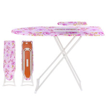 Folding Ironing Board with Adjustable Height and HeatResistant Iron Rest for Small Spaces Purple
