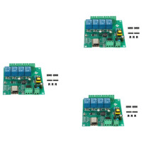 3X ESP8266 Drahtloses WIFI 4 Kanal Relais Modul ESP-12F Wifi Entwicklungs Platine für AC / 5V / 8-80V Netzteil