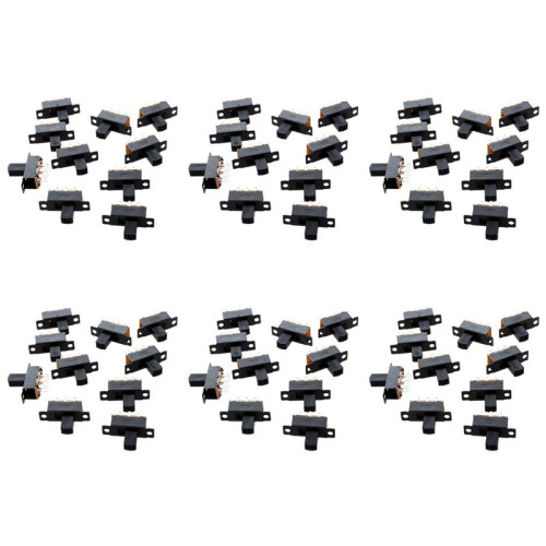 60 Pcs 6 Pins 2 Positions DPDT /  Slide 1