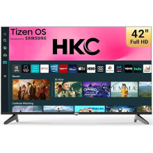 HKC 40 inch FHD Smart TV, 42 inch Tizen OS 1080P Television with Netflix Disney+ Gaming Hub Dolby Audio, Screen for Bedroom Living Room