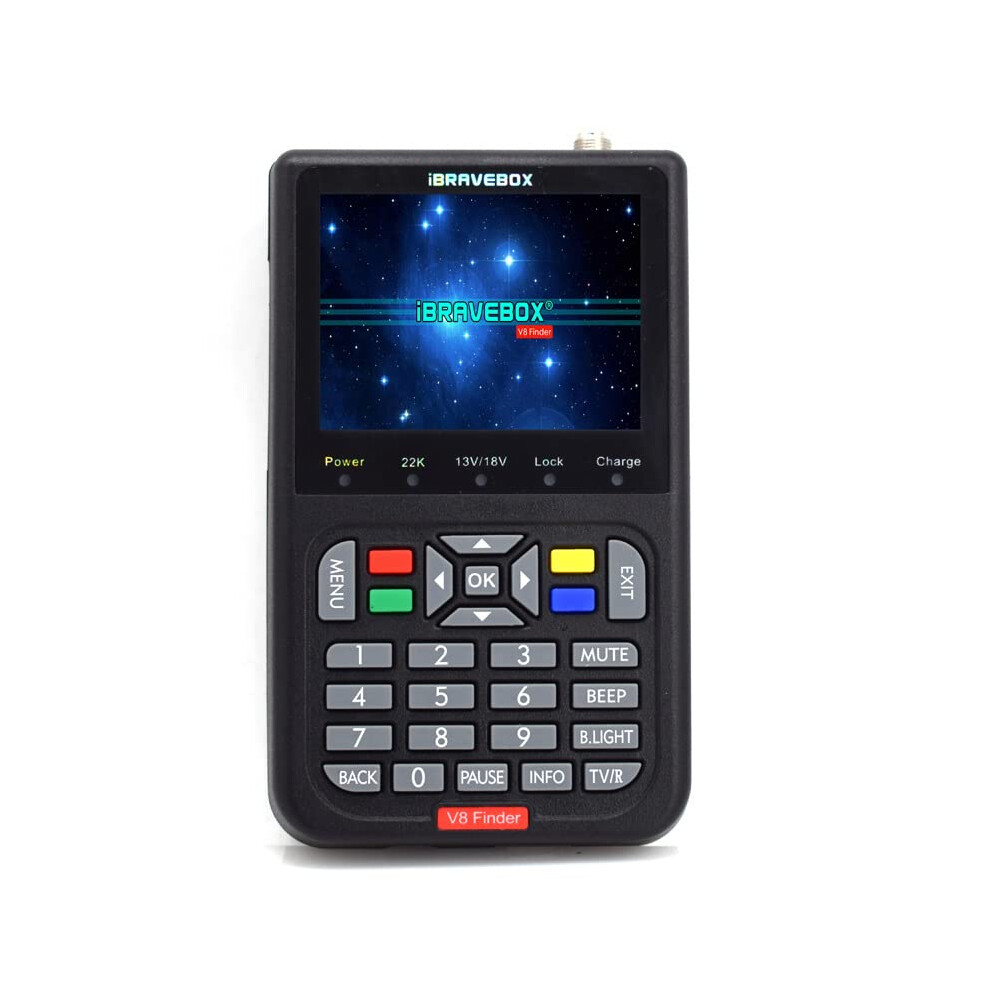 Satellite Finder Dvbs2 Signal Meter With 3.5' Lcd Display And Rechargeable 3000Mah Battery 9073542398103