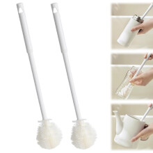 Silicone Bottle Brush with Long Handle, 360 Flexible Soft Bristles, BPA Cup Cleaner for Narrow Neck Bottles (2)