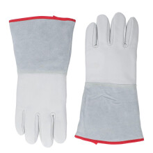 Cryogenic Gloves with Triple Layer Insulation for Liquid Nitrogen and Dry Ice Handling, 31cm Leather