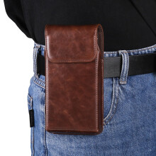 Leather Phone Holster Case with Belt Clip, Magnetic Flap PU Leather Pouch for 7.2 inch Moto G Stylus 5G