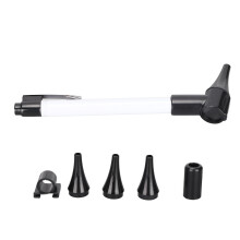 Otoscopio auricolare con ingrandimento 3x, plastica, 2 batterie AA